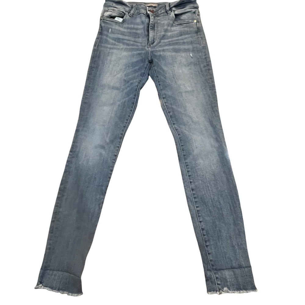 DL1961 Womens‎ High Rise Skinny Jeans Medium Wash Raw Hem Size 30